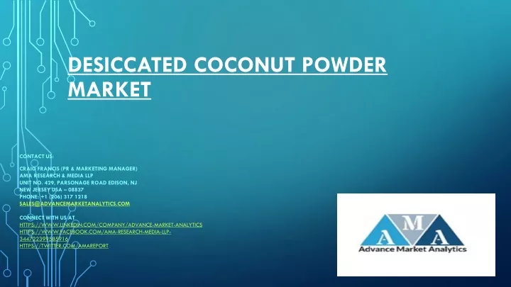 desiccated coconut powder market