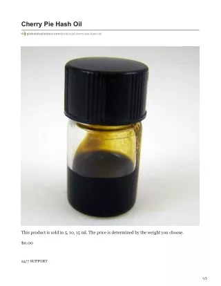 cherry pie hash oil