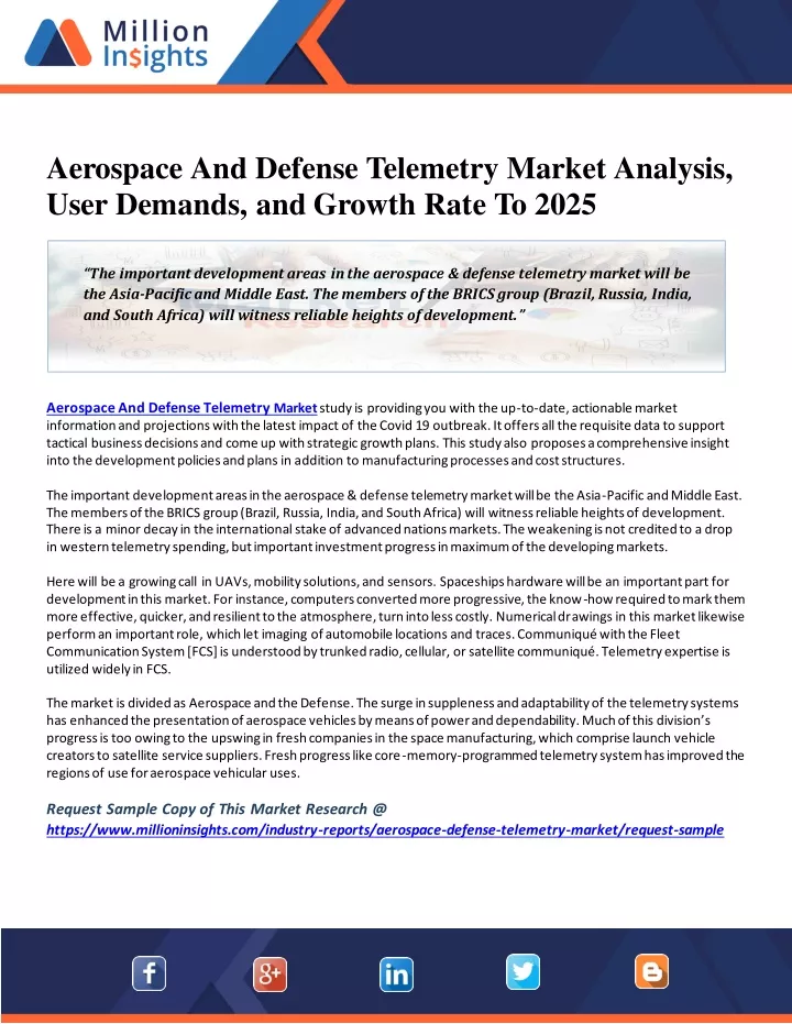 aerospace and defense telemetry market analysis