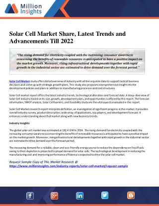 solar cell market share latest trends