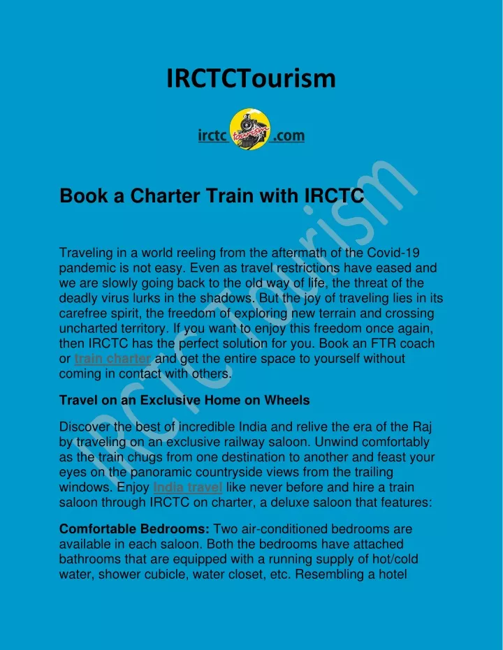 irctctourism