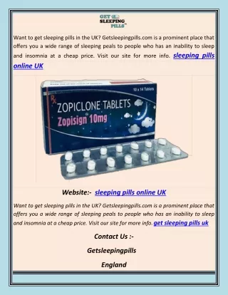 sleeping pills online UK abhi
