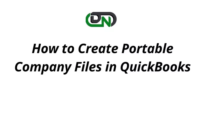 how to create portable company files in quickbooks