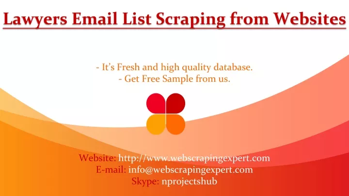 lawyers email list scraping from websites