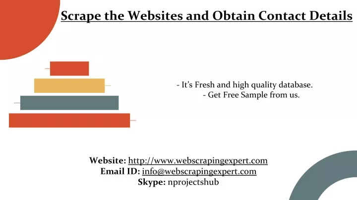 it s fresh and high quality database get free sample from us