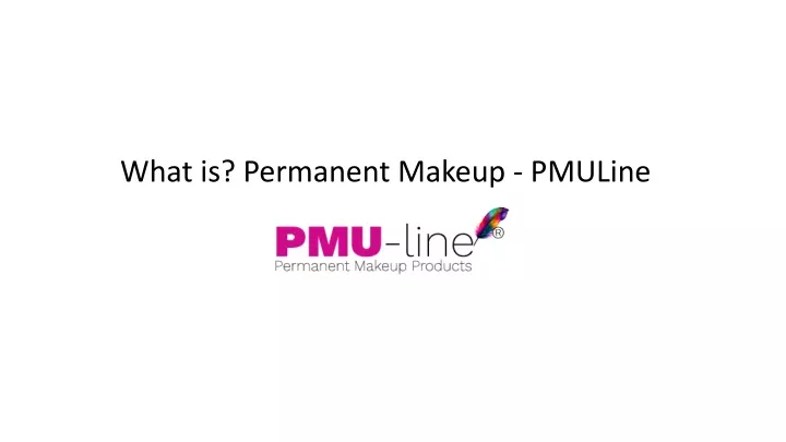 what is permanent makeup pmuline