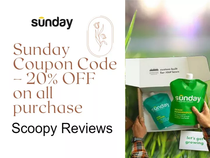 sunday coupon code 20 off on all purchase