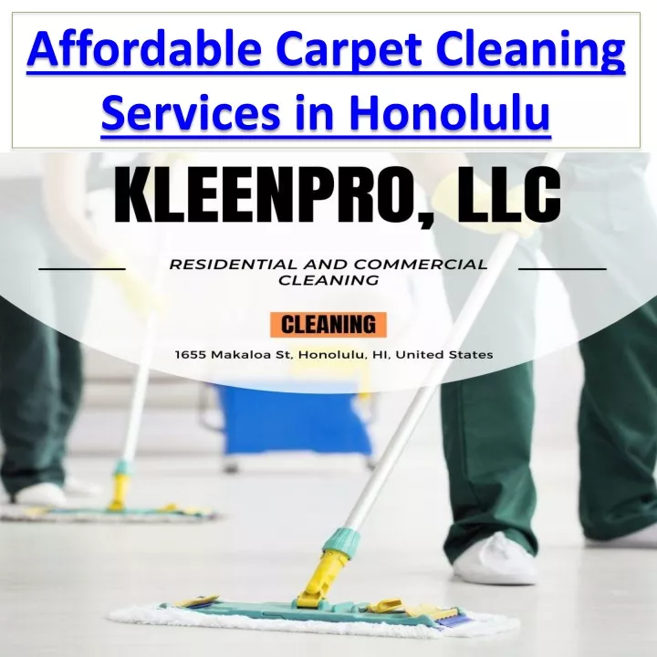 affordable carpet cleaning services in honolulu