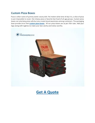 custom pizza boxes
