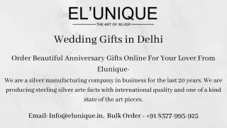 Wedding Gifts in Delhi - EL'UNIQUE