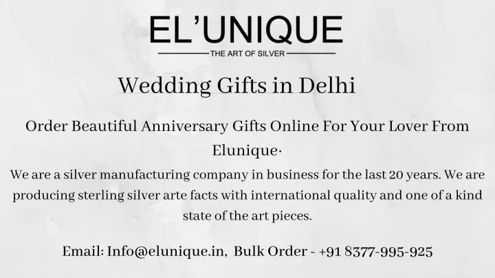 wedding gifts in delhi
