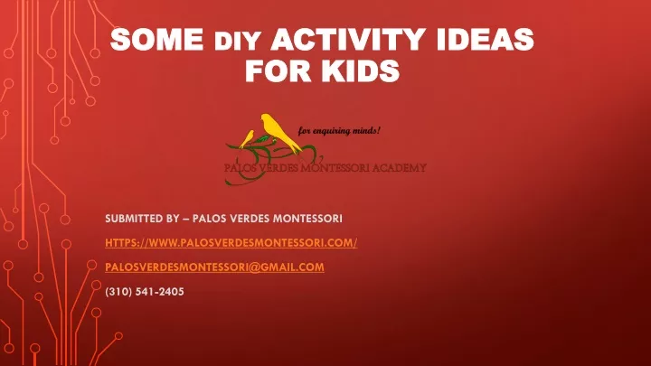 some diy activity ideas for kids