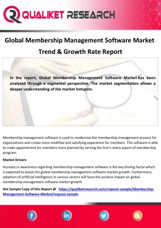 global membership management software market