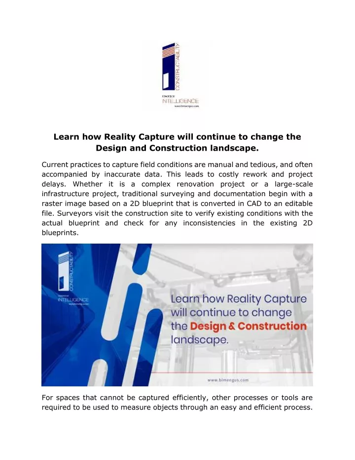 learn how reality capture will continue to change