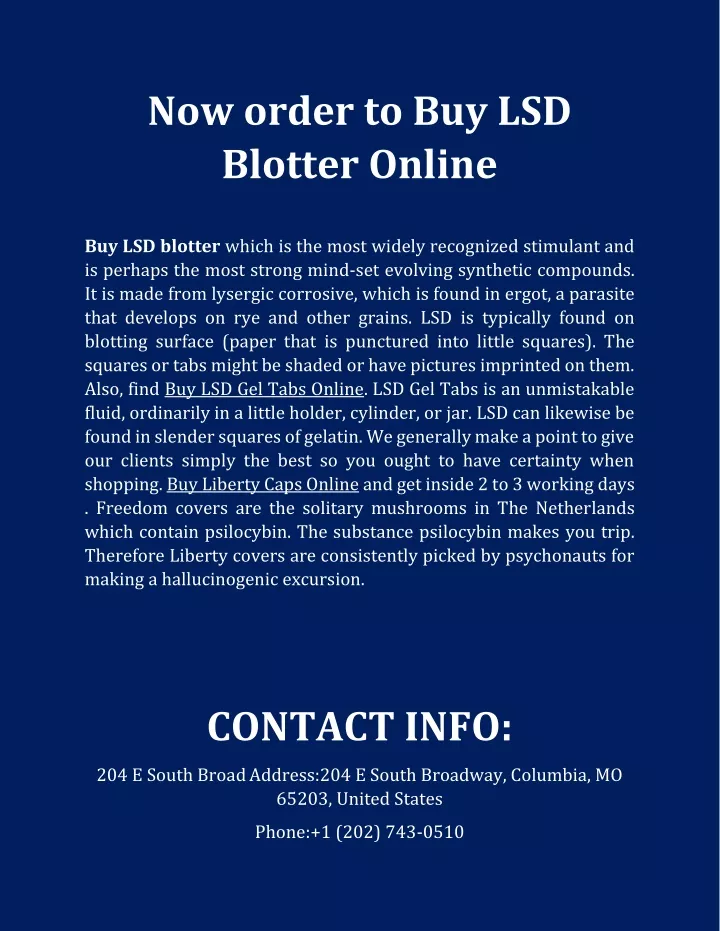 now order to buy lsd blotter online