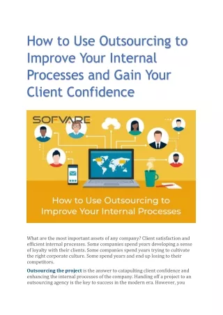 how to use outsourcing to improve your internal