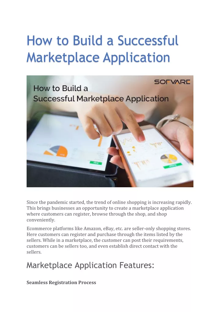 how to build a successful marketplace application