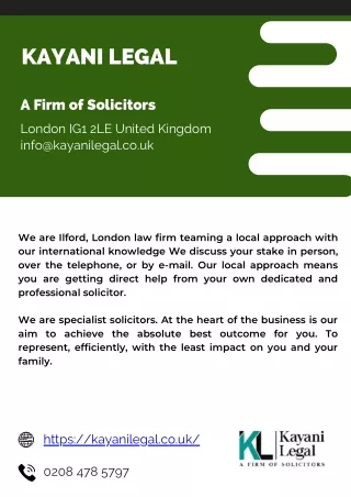 Best Lawyers In London  - Lawyers Who Put the Client First