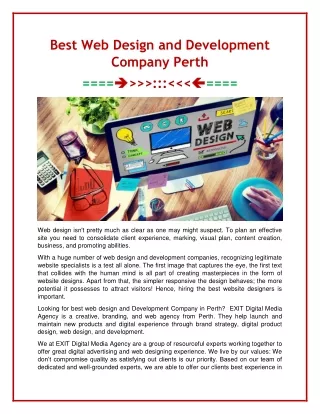 Best Web Design and Development Company Perth