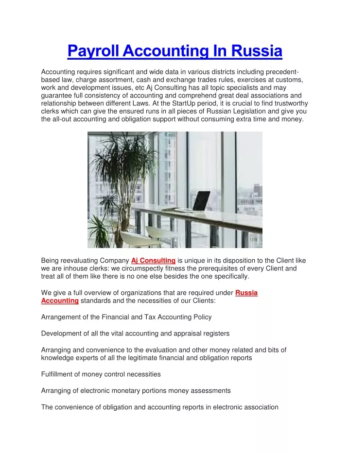 payroll accounting in russia