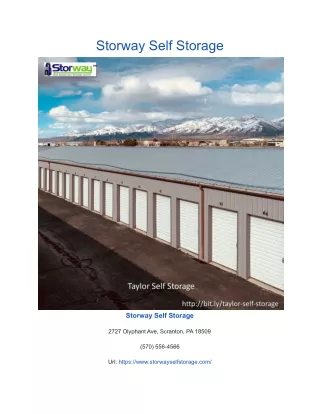 storway self storage