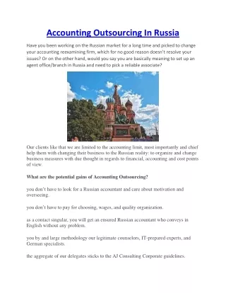 accounting outsourcing in russia