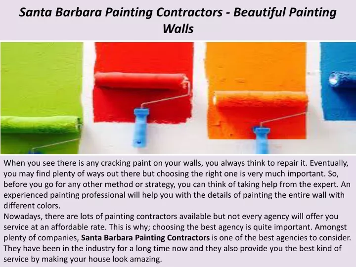 santa barbara painting contractors beautiful painting walls