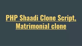 php shaadi clone script matrimonial clone