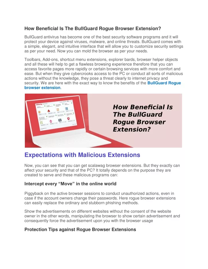 how beneficial is the bullguard rogue browser
