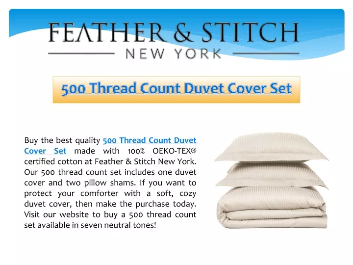 500 thread count duvet cover set