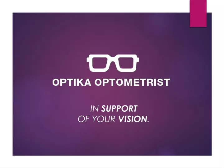 in support of your vision