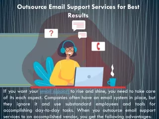Outsource Email Support Services for Best Results
