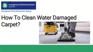 emergency flood restoration sydney