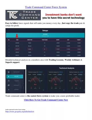 Trade Command Center forex system