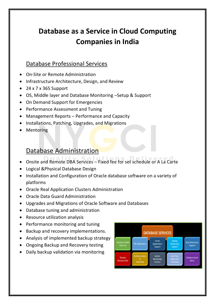 database as a service in cloud computing