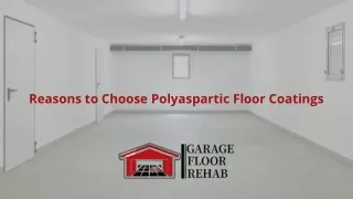 Reasons to Choose Polyaspartic Floor Coatings - GarageFloorRehab