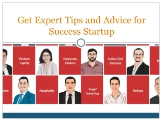 Get Expert Tips and Advice for Success Startup
