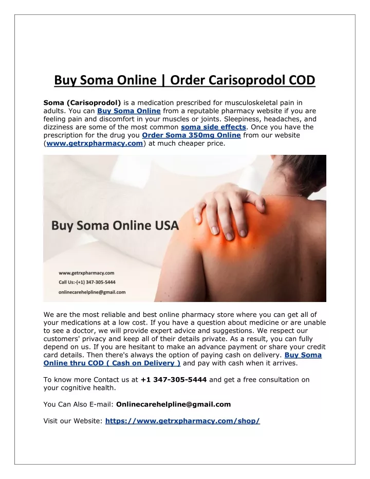 buy soma online order carisoprodol cod