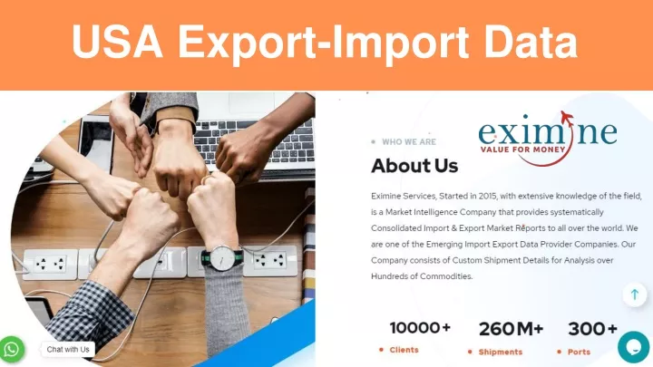 usa export import data