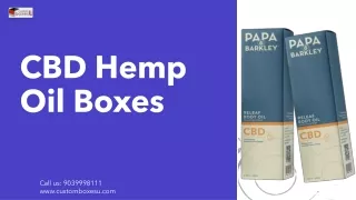 Get Custom Printed CBD Hemp Oil Boxes with elegant design and top quality in Texas, USA