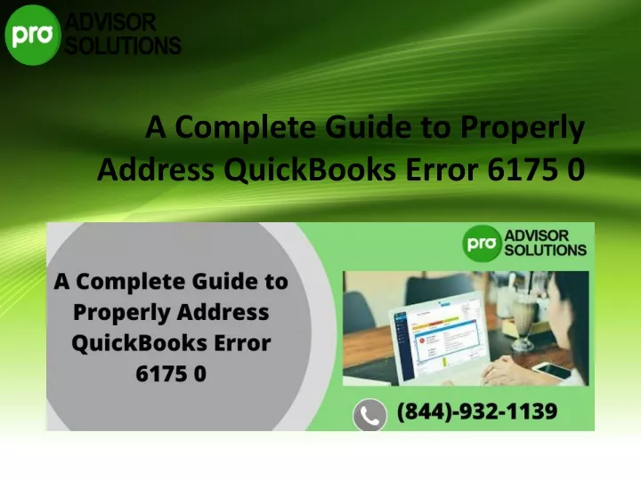 a complete guide to properly address quickbooks error 6175 0