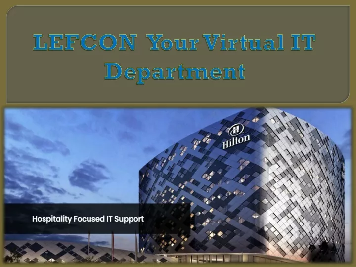 lefcon your virtual it department