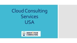 Cloud Consulting Services USA