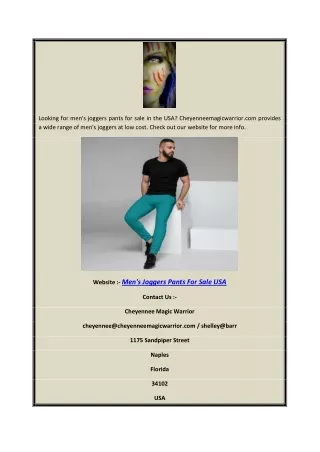 Men's Joggers Pants For Sale USA | Cheyenneemagicwarrior.com