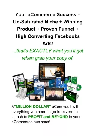 your ecommerce success un saturated niche winning