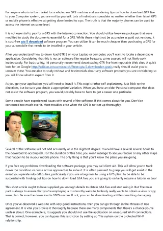 10 Fundamentals About gta 5 download You Didn't Learn in School