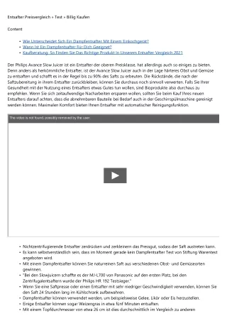 Testsieger Entsafter 2016 - Eine Übersicht  2020