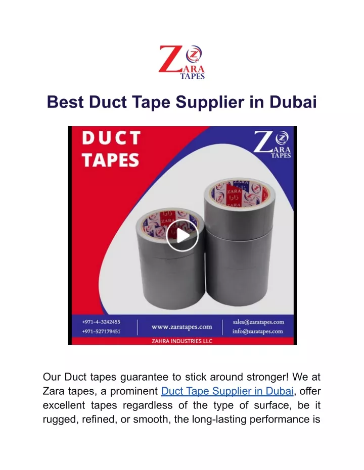 best duct tape supplier in dubai