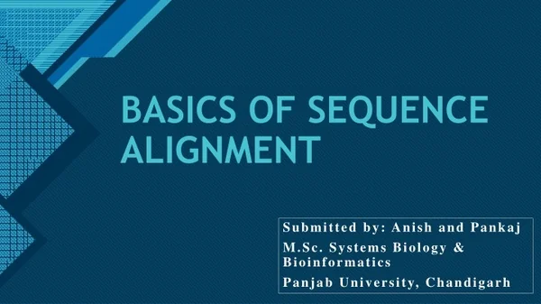 basics of sequence alignment