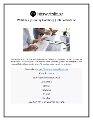 webbdesignf retag g teborg interwebsite se